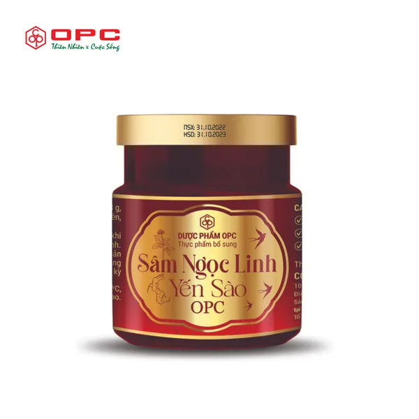 Sâm Ngọc Linh Yến Sào Tăng Đề Kháng, Bồi Bổ Sức Khỏe & Cải Thiện Giấc Ngủ OPC Việt Nam 75mlx6 lọ