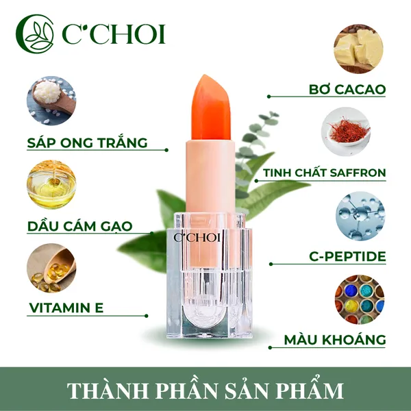 Son Dưỡng Saffron Có Màu C'Choi 3.7G