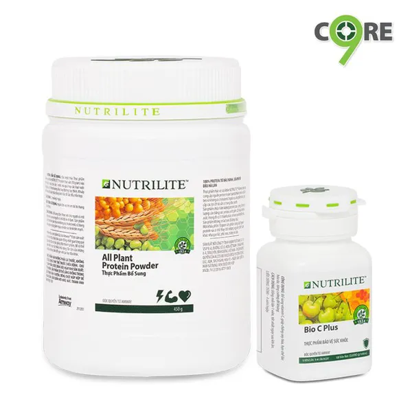 Tăng đề kháng Protein vani và Vitamin C Nutrilite Amway