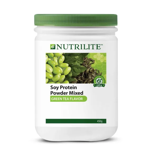 Thực Phẩm Bổ Sung Bột Protein Từ Thực Vật Vị Trà Xanh 450g Amway Nutrilite Protein Powder