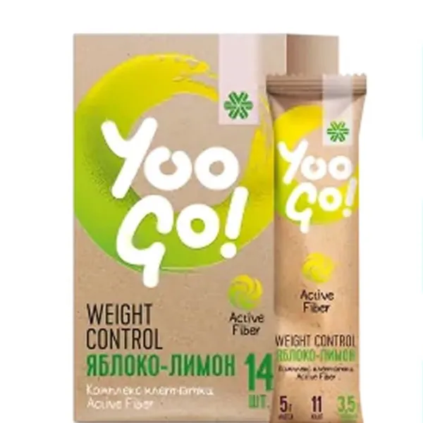 Thực phẩm giảm cân vị táo & chanh, collagen thủy phân 500543 Yoo Goo Weight Control từ Nga