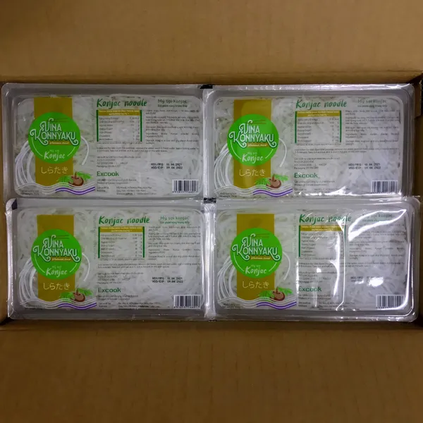 Thùng 24 Hộp Sợi Đơn 150g Mì Nưa Konjac Excook Giảm Cân Keto, Low Carb Cho Người Tiểu Đường