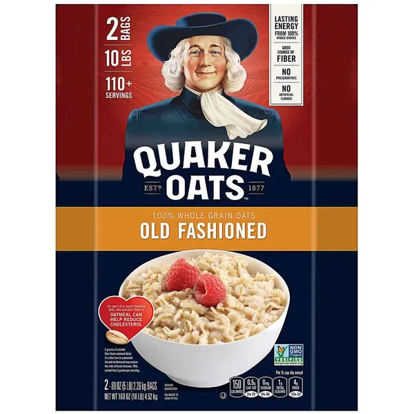 Yến mạch nguyên hạt cán dẹp Quaker Oats từ Mỹ
