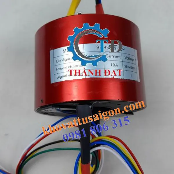 Cổ góp điện hộp kín 10 pha trục 20 mm