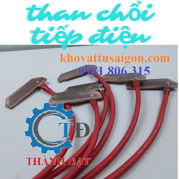 Than gắn chổi tiếp điện cầu trục