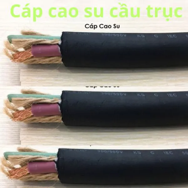 Cáp cao su cầu trục