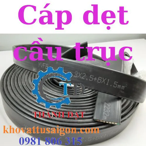 Cáp dẹt cầu trục