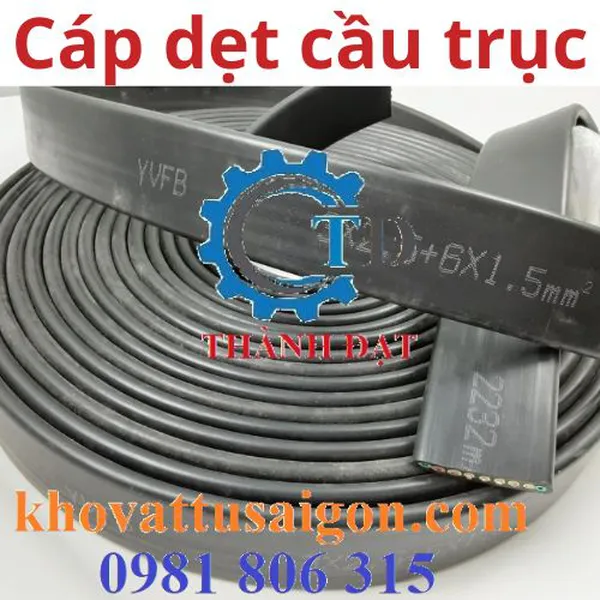 Cáp dẹp cầu trục 3Cx6 + 6Cx1.5