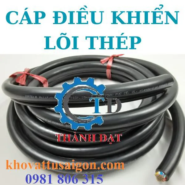 Cáp điều khiển lõi thép cho cầu trục