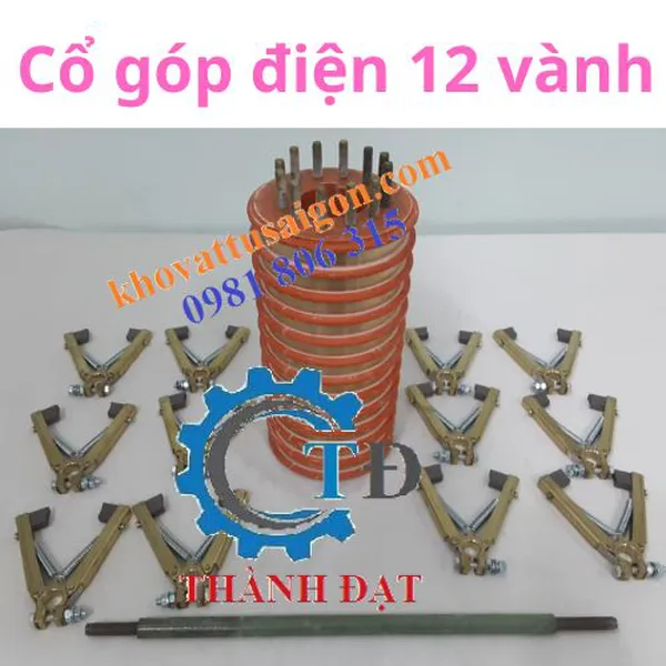 Cổ góp điện 12 vành đồng