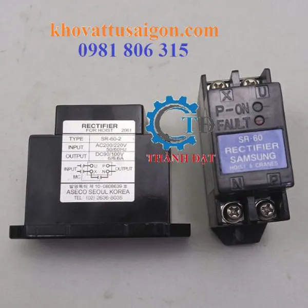 Di ot chinh lưu thắng cầu trục SR-60-2