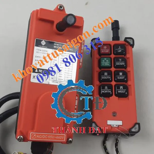 Bộ điều khiển cẩu trục từ xa F21-E1B 380V/220V/50Hz