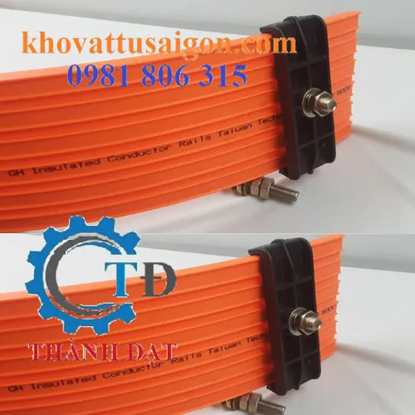 Thanh ray điện cầu trục 4 pha 50 ampe