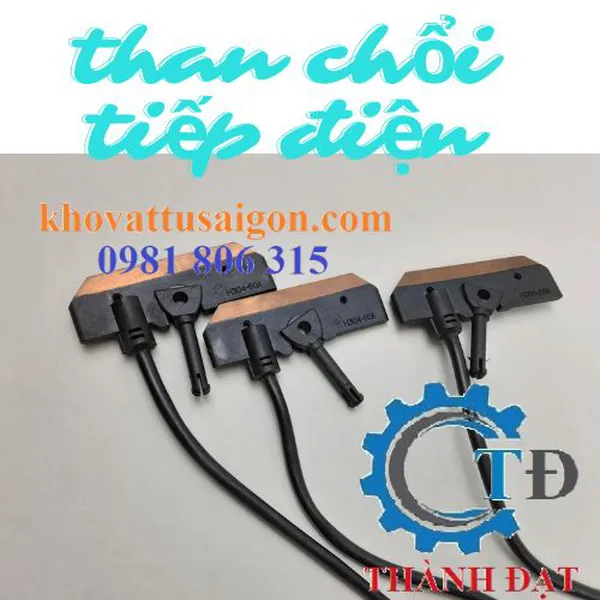 Than gắn chổi tiếp điện cầu trục