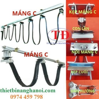 Máng C30 treo dây điện