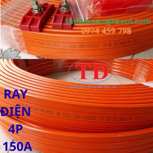 Ray điện an toàn cầu trục 4P 150A