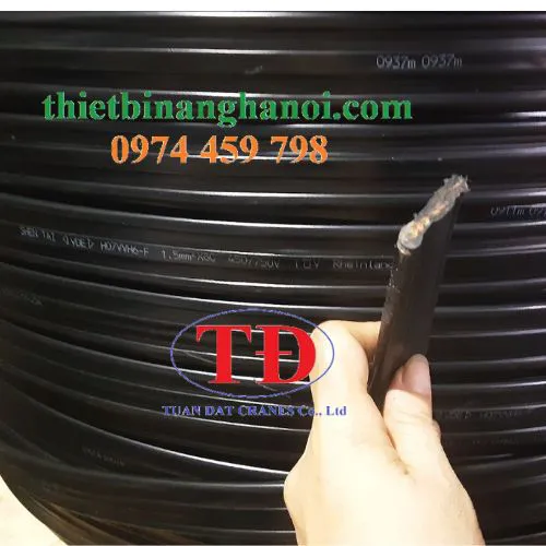 Cáp dẹt cầu trục 8Cx1.5 Shen Tai