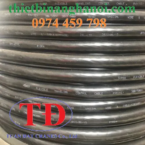 Cáp điều khiển có lõi thép cho tay bấm cầu trục