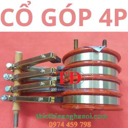 Cổ góp điện 4 pha rãnh âm 30x80x80