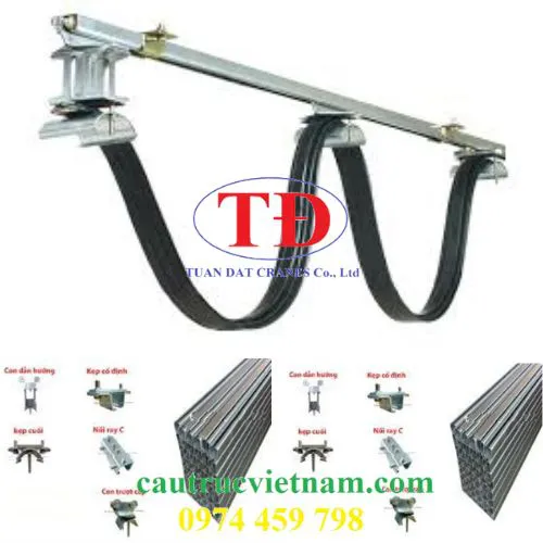 Điện ray C cho cầu trục