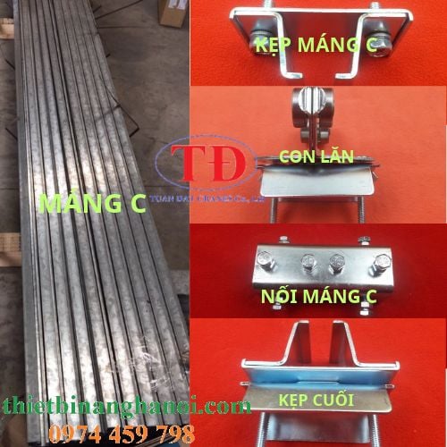 Máng C30 treo dây điện