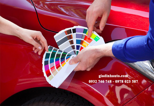 chọn màu sắc phù hợp cho xe khi sơn dặm ô tô chọn màu sắc phù hợp cho xe khi sơn dặm ô tô