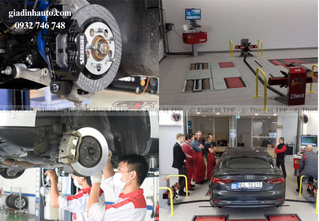 Kỹ thuật viên sẽ kiểm tra độ mòn của má phanh, đĩa phanh và thay thế nếu cần thiết. Kỹ thuật viên sẽ kiểm tra độ mòn của má phanh, đĩa phanh và thay thế nếu cần thiết.