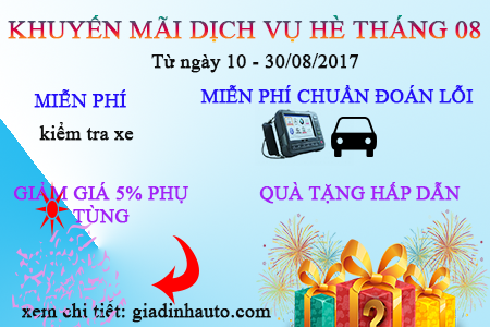 khuyến mãi dịch vụ chăm sóc xe tháng 8 khuyến mãi dịch vụ chăm sóc xe tháng 8