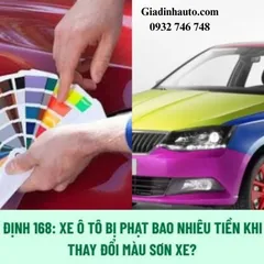 Sơn lại xe ô tô không đúng màu đăng ký có bị phạt không? Mức phạt cụ thể