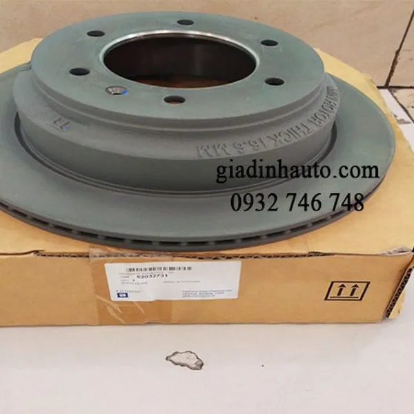 Đĩa phanh sau xe trailblazer chính hãng gm 52032731
