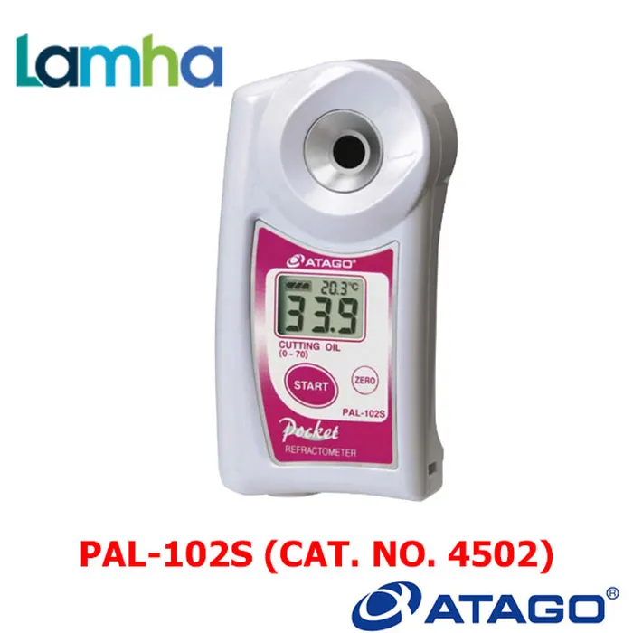 KHÚC XẠ KẾ ĐO NỒNG ĐỘ DẦU CẮT/NHIỆT ĐỘ ĐIỆN TỬ HIỆN SỐ (0.0 … 70.0%) ATAGO Model PAL-102S (Cat. No. 4502)