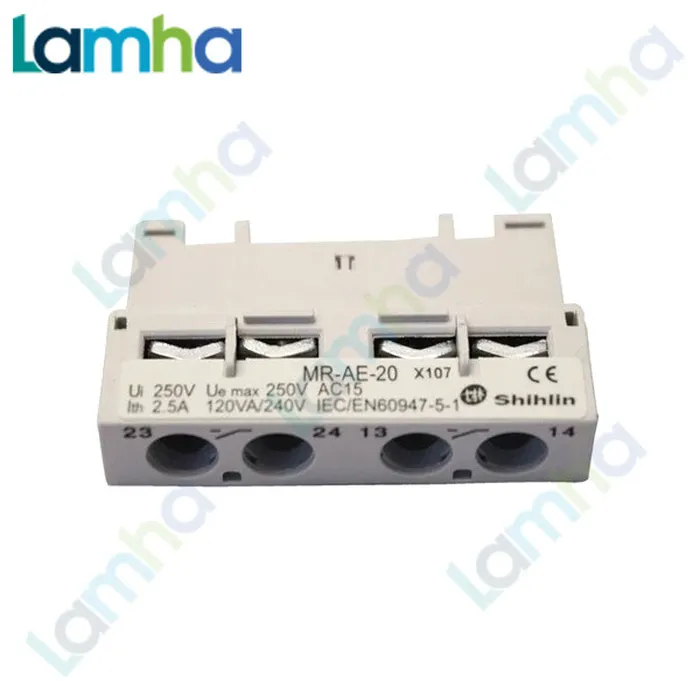 Tiếp điểm phụ lắp trước Shihlin MR-AE-11 (1NO+1NC)
