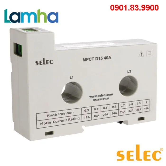 CT dùng cho Relay MPR Selec MPCT D15 40A