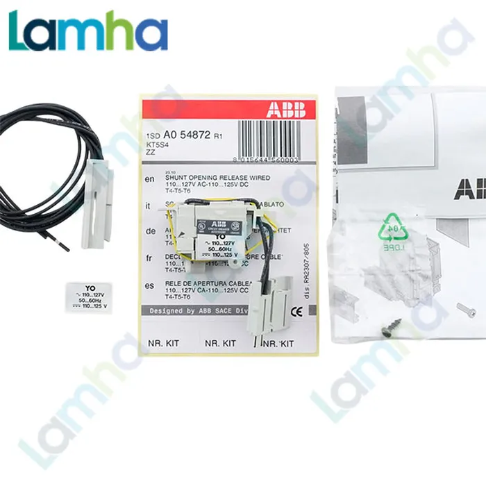 Cuộn shunt ngắt ABB 1SDA054872R1 | SOR-C 110-127V AC;110-125V DC (Dùng cho MCCB A3)