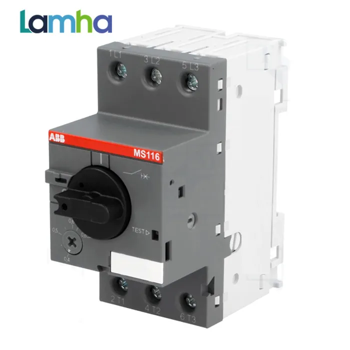 MS116-0.63 Cầu dao bảo vệ động cơ ABB - 1SAM250000R1004  (0.4-0.63A)