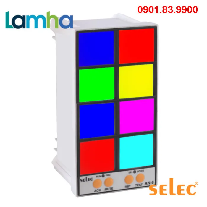 Rơ le bảo vệ trạng thái với 8 cửa Selec AN-8-0-0-230 ( 76X147mm )