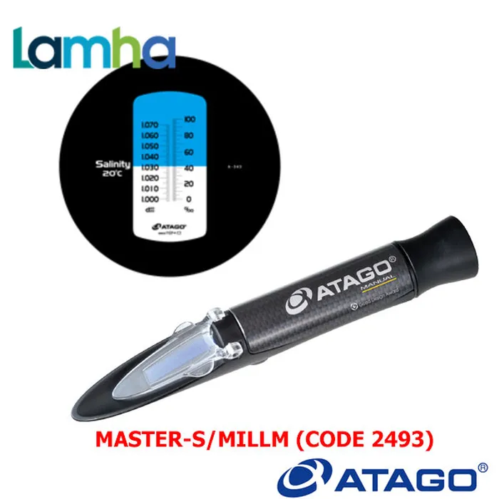 KHÚC XẠ KẾ ĐO ĐỘ MẶN (0…100 0/00) ATAGO Model Master-S/MillM (Code 2493)