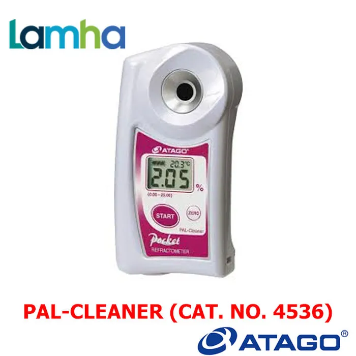 KHÚC XẠ KẾ ĐO NỒNG ĐỘ DUNG DỊCH NƯỚC TẨY RỬA CÔNG NGHIỆP ĐIỆN TỬ HIỆN SỐ ATAGO (0.00 … 25.00%) Model PAL-CLEANER (Cat. No. 4536)