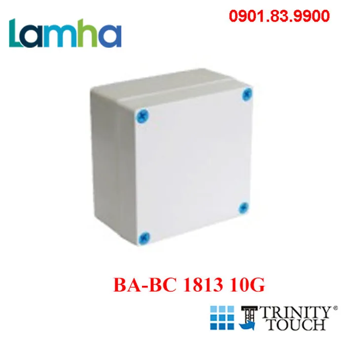 Hộp điện nhựa Polycarbonate IP67 TRINITY TOUCH BA-BC 1813 10G (180x130x100mm)