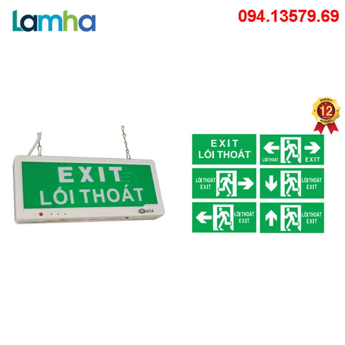 BẢNG ĐÈN EXIT 1 MẶT SONATA ML350