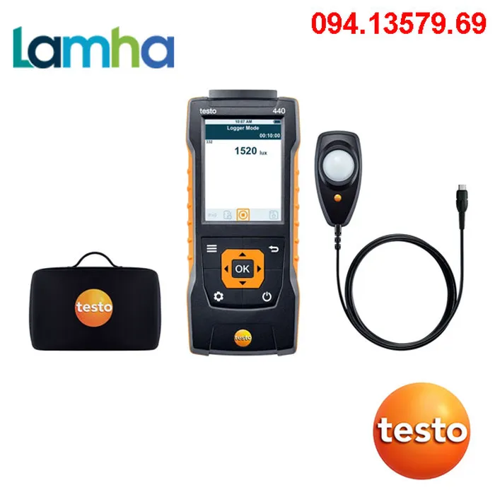 Bộ testo 440 máy đo ánh sáng | Code: 0563 4402