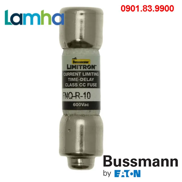 Cầu chì Bussmann FNQ-R-10 (10A, 600V, 10x38mm)