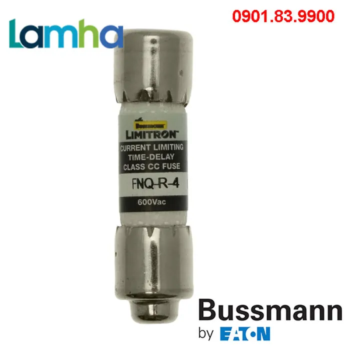 Cầu chì Bussmann FNQ-R-4 (4A, 600V, 10x38mm)