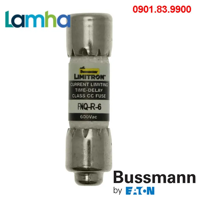 Cầu chì Bussmann FNQ-R-6 (6A, 600V, 10x38mm)