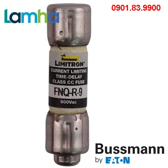 Cầu chì Bussmann FNQ-R-9 (9A, 600V, 10x38mm)