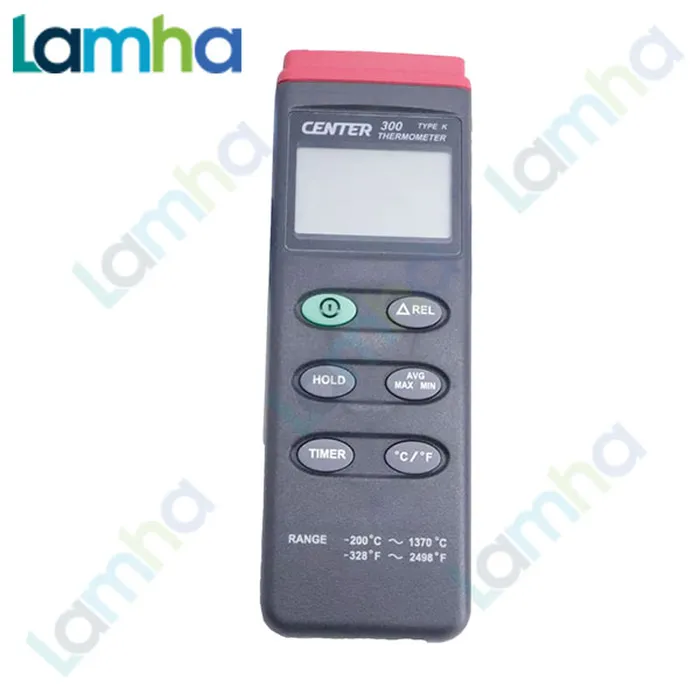 Nhiệt kế loại K Center 300 (-200~1370℃) với chức năng hẹn giờ chính xác tối ưu