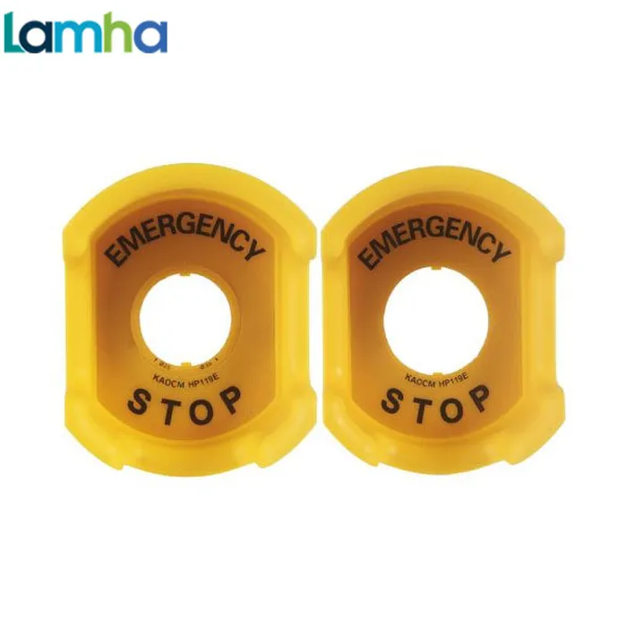 Chụp bảo vệ nhấn khẩn + Stop + EMERGENCY KEG22 (Phi 22)