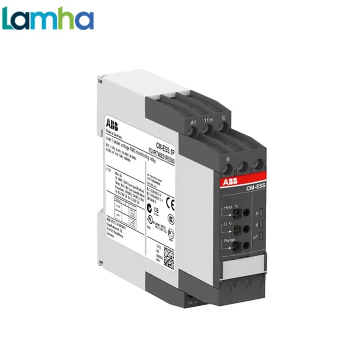 Rơ-Le Giám Sát Điện Áp, 1 Pha AC/DC ABB CM-ESS.1S ( 24-240VAC/DC) - 1SVR730830R0300