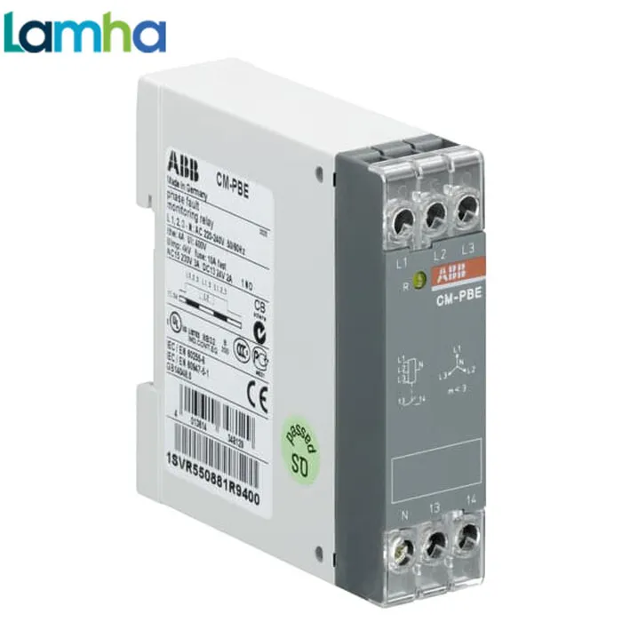 Rơ-le bảo vệ mất pha ABB CM-PBE - 1SVR550881R9400 (Có giám sát trung tính)