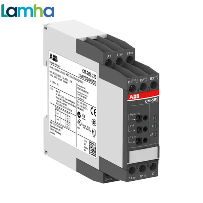 Rơ le giám sát dòng điện ABB CM-SRS.22S - 1SVR730840R0500